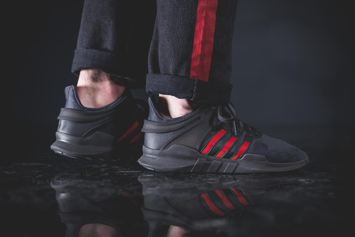 Adidas eqt support adv utility black 2024 scarlet collegiate green